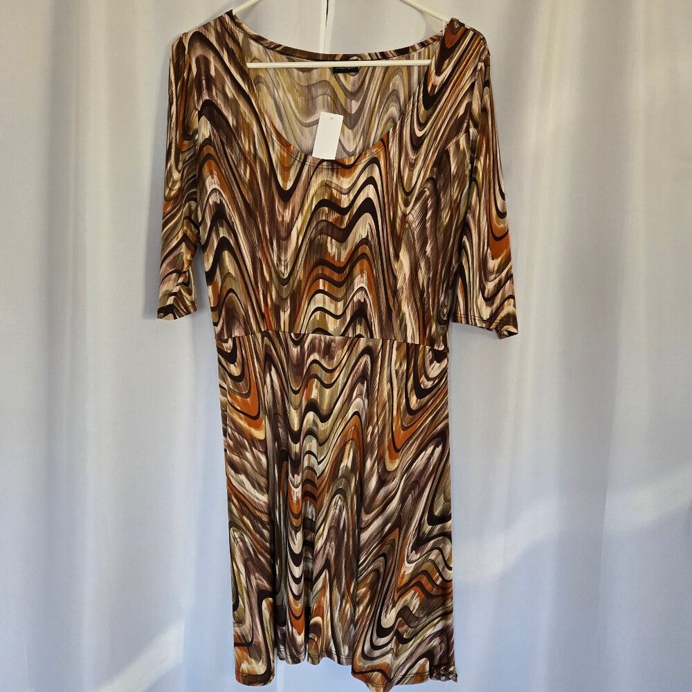 NWT- Fantazia Abstract print dress